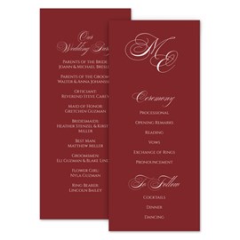 Formally Wed - Wedding Program