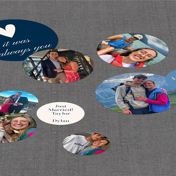 photo placeholders with text design