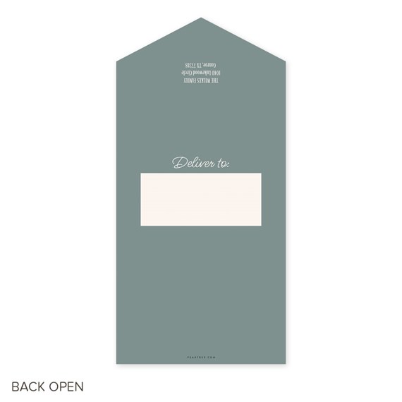 holiday card with address area