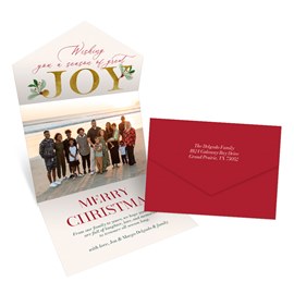 Season of Joy - Seal & Send Christmas Card