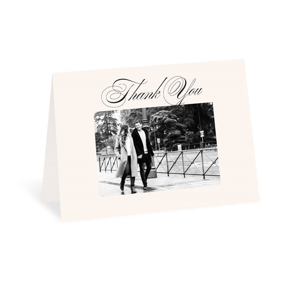 thank you card with photo placeholder