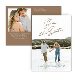 Lovely Script - Save the Date Postcard