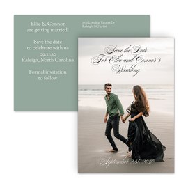 Elegance - Save the Date Postcard