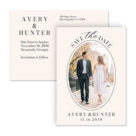Classic Love - Save the Date Postcard