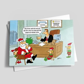Holiday Financial Advisor Card
