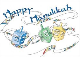 Happy Hanukkah Dreidels
