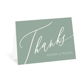 Elegant Script - Thank You Card