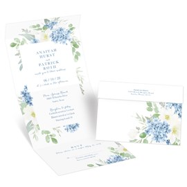 Spring Floral - Seal and Send with RSVP Postcard