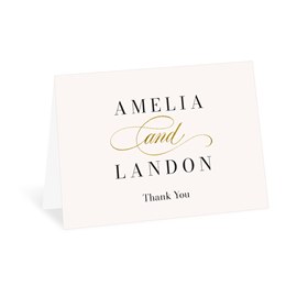 Golden Couple - Thank You Card