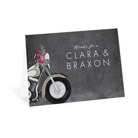 Motorcycle Wedding - Thank You Card