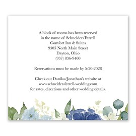 Blue Blooms - Information Card
