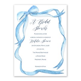 Tied in a Bow - Bridal Shower Invitation