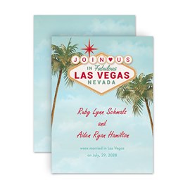 Vegas Vows - Reception Invitation
