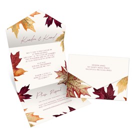 Gilded Autumn - Seal and Send Invitation
