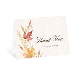 Framed in Fall - Thank You Card