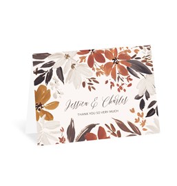 Autumn Blooms - Thank You Card