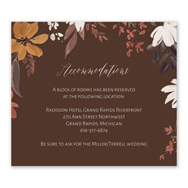 Autumn Blooms - Information Card