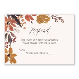 Autumn Blooms - Response Card