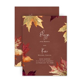 Gilded Autumn - Reception Invitation