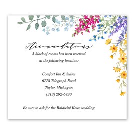 Bright Floral - Information Card