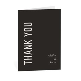 Vertical Type - Thank You Card