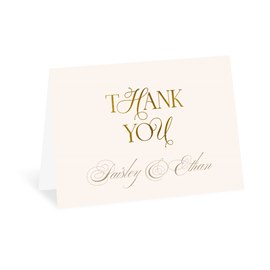 Gilded Text - Thank You Card