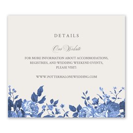 Vintage Blooms - Information Card