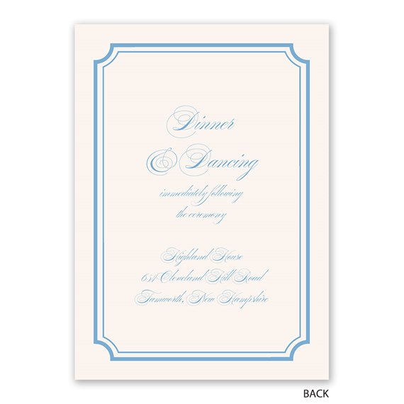 classic border invitation with customizable text area