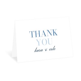 Ombre Type - Thank You Card