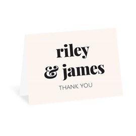 Bold Names - Thank You Card