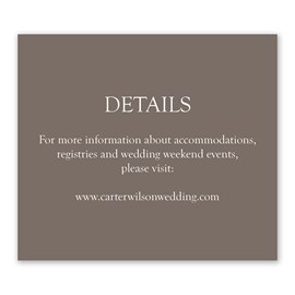 Elegant Type - Information Card