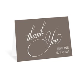 Elegant Type - Thank You Card