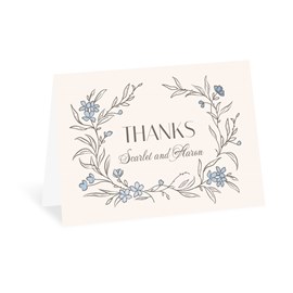 Sketched Floral - Thank You Card