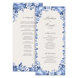 Vintage Blooms - Wedding Program