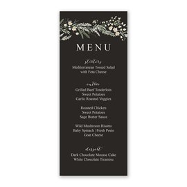 Wildflowers - Menu Card