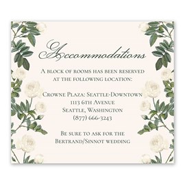 Wrapped in Roses - Information Card