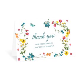 Bright Whimsy - Bridal Shower Thank You Card