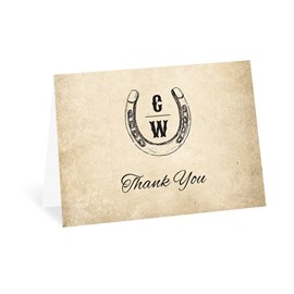 Western Vows - Thank You Card