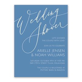 Elegant Script - Couples Shower Invitation