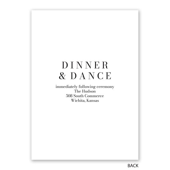 modern invitation design with bold text