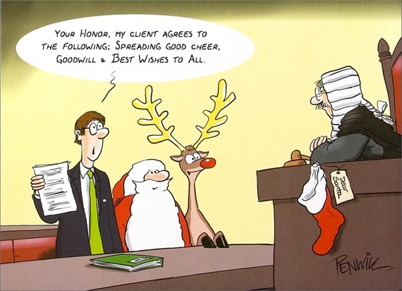 Santa & Rudolph in Court