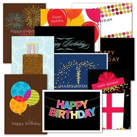 Festive Birthday Card Set  (100)