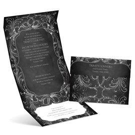 Elegant Flourish (Vintage Paper) Wedding Paper Napkins - Luxury Wedding  Invites