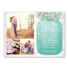 Baby's Breath - Save the Date Card