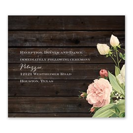 Rustic Floral - Information Card
