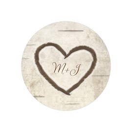 Birch Tree Carving - Envelope Seal