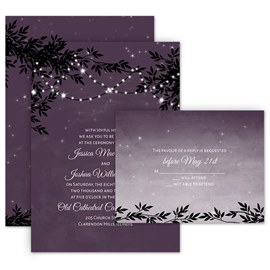 String of Lights - Invitation with Free Response Postcard