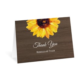 Country Sunflowers - Thank You Card