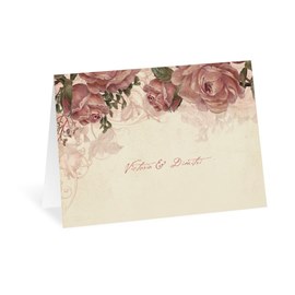 Vintage Roses - Thank You Card