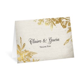 Rustic Glam - Thank You Card